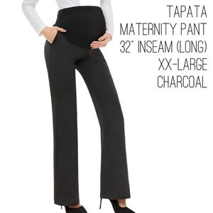 Maternity pants, bootcut. Tapata, size xxl Long. 32 Inseam. Charcoal